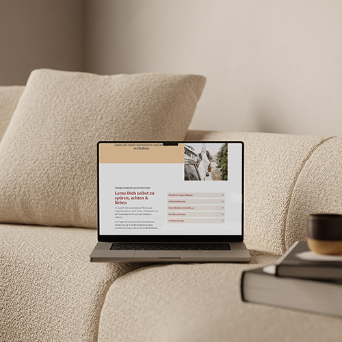 Portfolio: Mockup zu Website-Design für Gabriela Steudle MAVI Concepts - Designstudio by Katharina | Brand Design | Webdesign | Grafikdesign