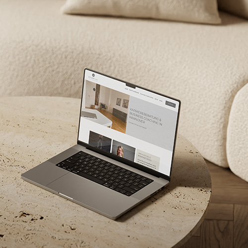 Portfolio: Mockup zu Website-Design für Konzept-KA MAVI Concepts - Designstudio by Katharina | Brand Design | Webdesign | Grafikdesign